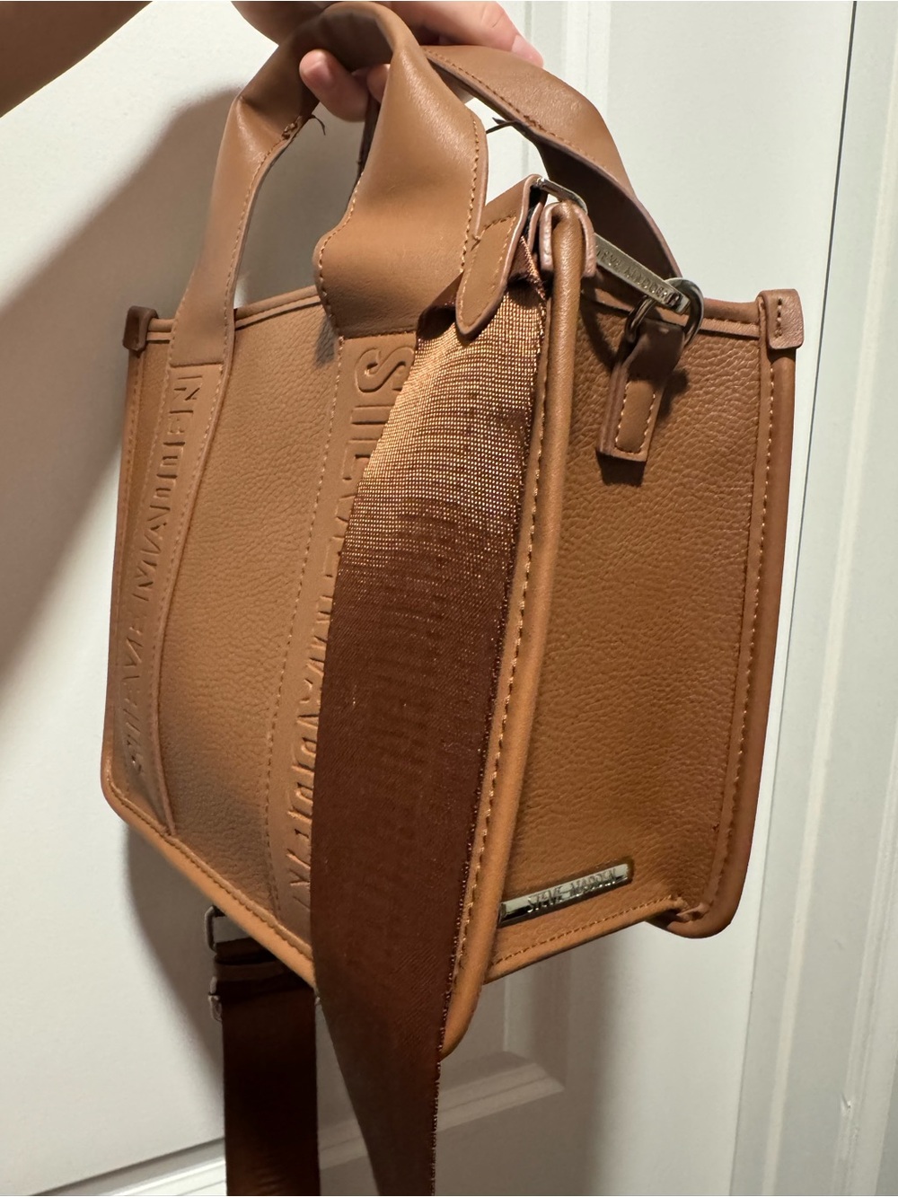 Steve Madden Brown Leather Crossbody Bag - Picture 2 of 2